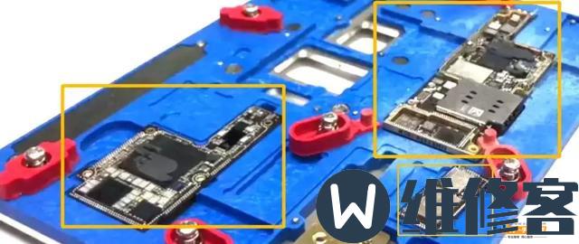 深圳苹果维修点分享iPhoneXS max主板、硬盘、CPU分层深度拆解维修教程