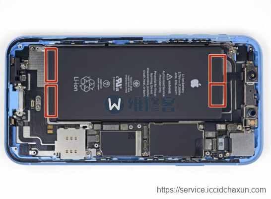 手机维修网图文详解iPhone XR电池更换步骤