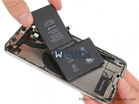 苹果手机iphoneX电池显示维修怎么回事武汉维修小哥分享